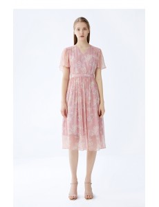 Polyester/Poplin With Print Above Knee Dress
