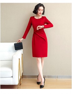 Polyester/Lace With Lace Knee Length Dress